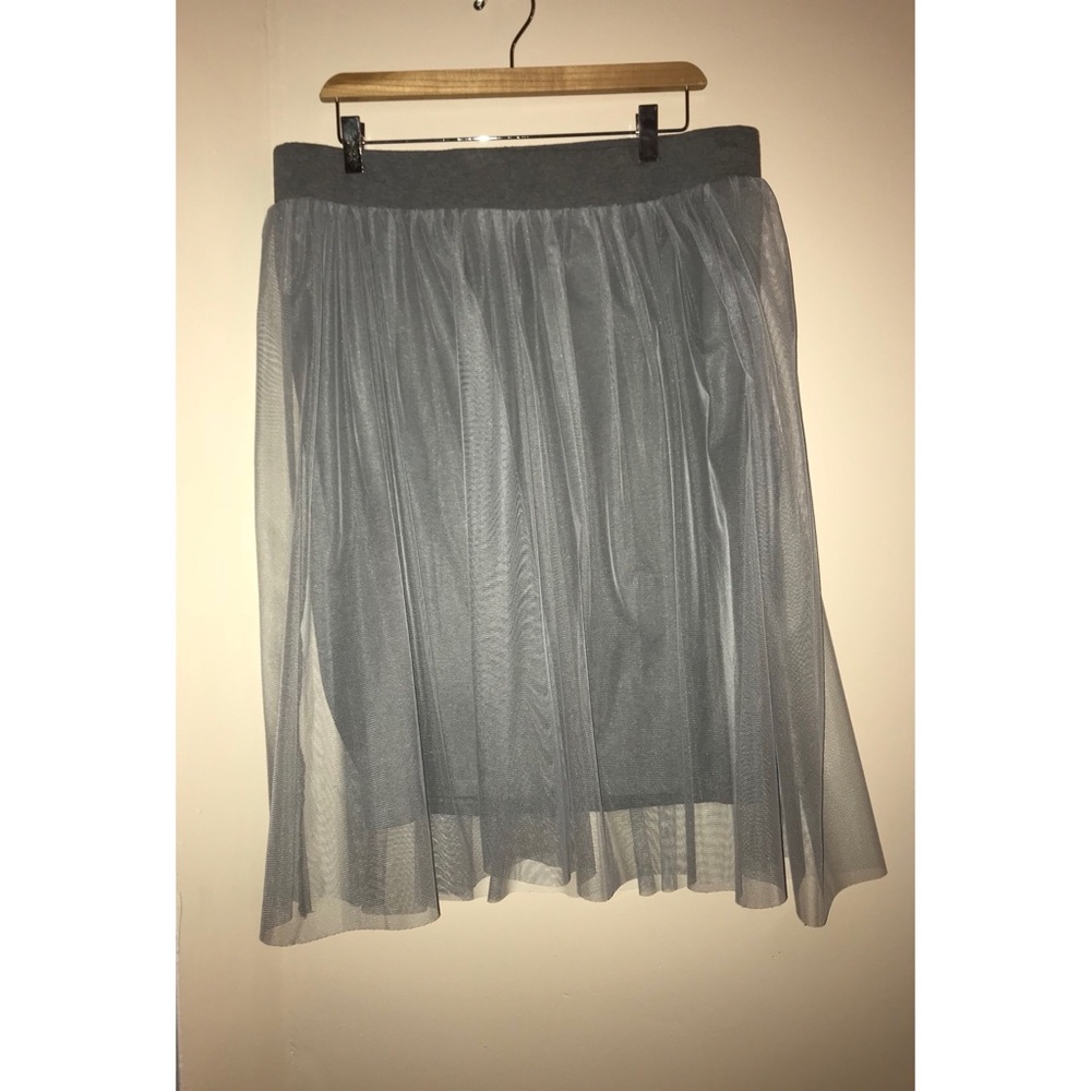 TORRID JERSEY KNIT PENCIL SKIRT W. MESH OVERLAY